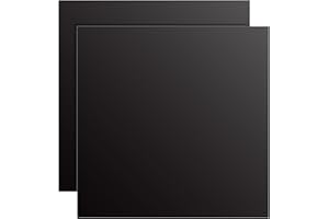 DAJAVE 2 Pack Anodized Aluminum Sheet 12 x 12 x 1/16 Inch, 5052 Black Aluminum Sheet Metal, 1.5MM Metal Plates Aluminum Engra