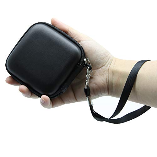 SURDARX Square Contactless Chip Card Reader Scanner Case, Hard Carrying Bag Holder for Credit Cards Reader/More (Black)