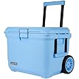 Coleman Pro 55qt Wheeled Ultra-Light Premium Hard Cooler, Extra-Thick Insulation Keeps Ice up to 5 Days, 92-Can Capacity, Heavy-Duty Wheels