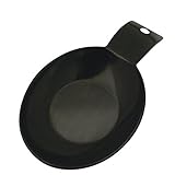 Range Kleen SR8BF Melamine Spoon Rest, 8 by 4.5-Inch, Black