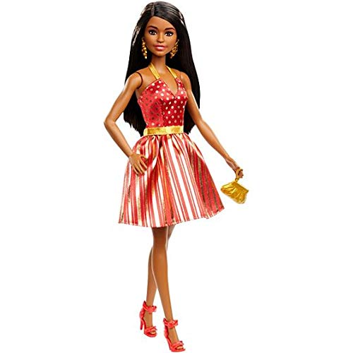 green emerald velvet dress Year 2013 Barbie Collector Edition 12 Inch Doll Set