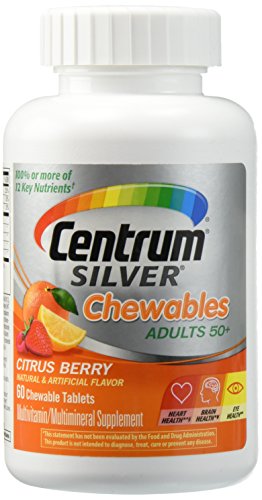 Centrum Silver Multivitamin Chewables, Citrus Berry, 60 ct Centrum Silver Multivitamin Chewables, Citrus Berry, 60 ct