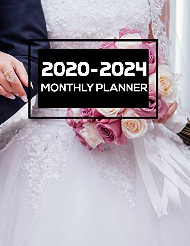 2020-2024 Monthly Planner: Wedding Planner's 60 Month Look Ahead Calendar , 8.5 x 11