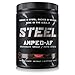 Steel Supplements Amped-AF Pre Workout Powder Energy Drink One3 Enhanced with Vitamins B6 and B12 High Intensity 30 Servings (Black Cherry Sherbet)
