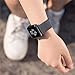 OROBAY Compatible with Apple Watch Band 38mm 40mm, Stainless Steel Milanese Loop with Magnetic Closure Replacement Band Compatible with Apple Watch Series 4 Series 3 Series 2 Series 1, Black