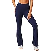 Fabletics Women's Oasis Pureluxe High-Waisted Kick Flare, Light Compression, Buttery Soft