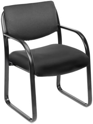 Boss Workplace Merchandise Material Visitor Chair in Black