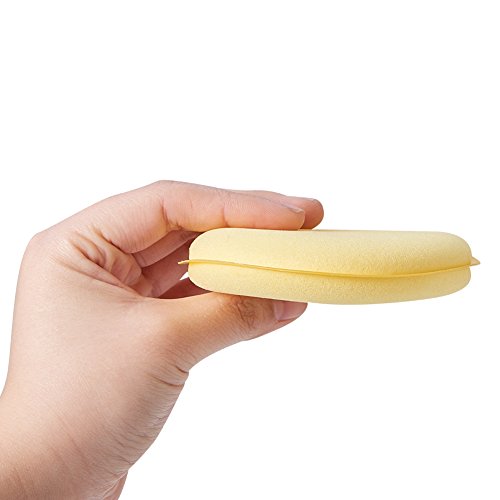 Jscarlife Waxing Polish Wax Foam Sponge Applicator Pads Fit for Clean Car Vehicle Auto Glass 3.8 Inch Yellow