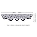 FunisFun Halloween Lace Fireplace Mantle Scarf Cover, Black Cloth Spider Web Bats Runner Door Window Curtain Kitchen Decorations Gothic Festival Party Decor, 20 x 80 Inch