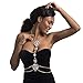 Holylove Body Chains Crystal Women Novelty Jewelry Necklace 1 PC with Gift Box-HLBN77 Crystal