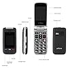 Big-Button-Mobile-Phone-for-Elderly-artfone-2G-Dual-SIM-Senior-Flip-Mobile-Phone-with-Dock-Dual-Highlighted-Screen-Display-FM-Radio-Camera-Torch-and-SOS-Button-Black artfone Big Button Mobile Phone for Elderly, 2G Dual SIM Senior Flip Mobile Phone with Dock, Dual Highlighted Screen…