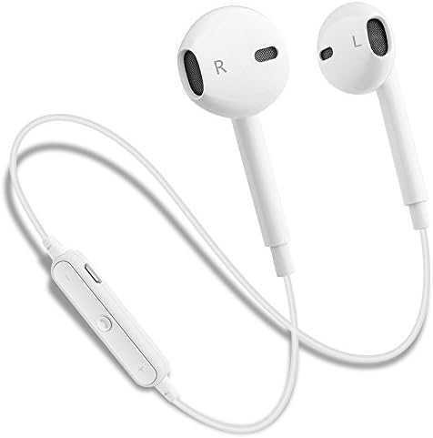 Wireless Bluetooth Headphones, Bluetooth V4.1 Earbuds with Mic Stereo Earphones Noise Cancelling Sweatproof 5 Hours Play Time Sports Headset for iPhone X/8/7/7 Plus/Samsung S8/S7/Note 8/LG V30