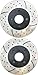 Prime Choice Auto Parts PR41334LR Drilled and Slotted Performance Rotor Pair for Front