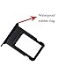 Afeax Space Grey Black SIM Card Tray Holder Replacement for iPhone 8 4.7