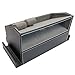 Ikee Design Faux Leather and Gray Velvet Multi-Device Charging Station and Desk Organizer on as Dock for Electronics Like iPhones Apple Watches iPads Other Phones and Desk Items