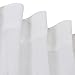 Deconovo White Sheer Curtains Rod Pocket Linen Look White Sheer Curtains Sheer Panels for Bedroom 52W x 95L White 2 Panels