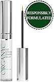 Organyc Eyelash & Eyebrow Growth Serum (High Potency) Grows Longer, Fuller, Thicker Lashes & Brows in 60 days! Enhancing Conditioner Treatment Boosts Regrowth Prevents Thinning Breakage and Fall Out