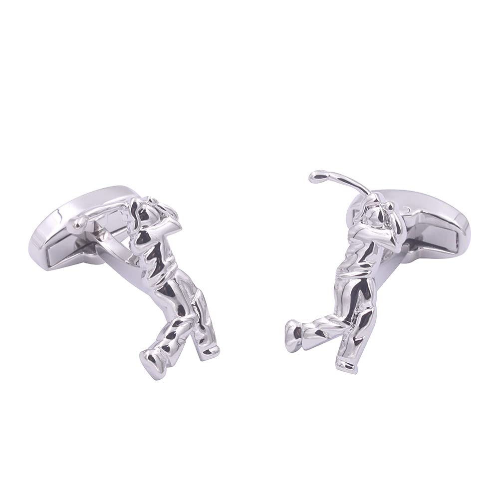 Golf Swing Cufflinks | Golfer USPGA Cuff Links for Men | Anniversary Husband Present