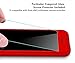 iPhone 5S Case,iPhone 5 Case, iPhone SE Case, Full Body Coverage Ultra-thin Hard Hybrid Plastic with [Slim Tempered Glass Screen Protector] Protective Case Cover & Skin for Apple iPhone 5S/5 (Red)