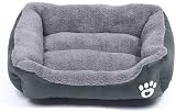SuperGift Soft & Fluffy Pet Bed Grey Medium Anti-Anxiety Non-Slip view 2