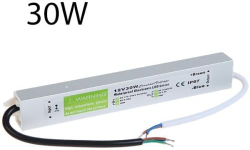 LED4Everything (TM) DC Power Supply Adapter Waterproof Transformer Converter 12V 30W LED Strip