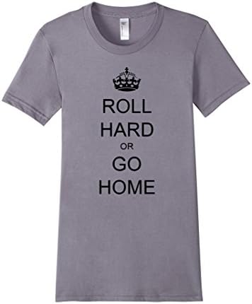 Arte Suave BJJ:  Roll Hard Or Go Home Brazilian Jiu-Jitsu - Female Small - Slate
