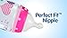 NUK 78870 Hearts and Elephants Baby Bottle with Perfect Fit Nipple, 5 Ounces, 1 Pack, Assorted Colors