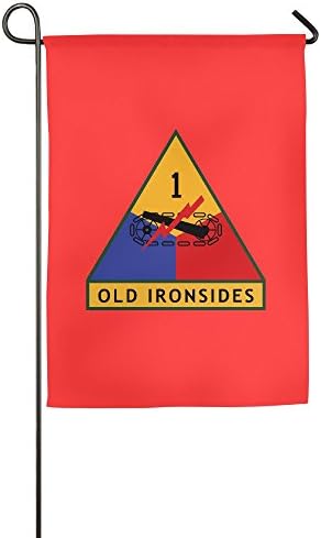 Exquisite Decoration 1st US Armored Division Old Ironsides 18*27inch Garden Flag