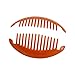 Set of Three 6.5 Inch Banana Clip Hair Clincher Interlocking Black Red Orange