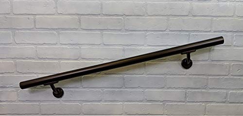 Aluminum Handrail Direct OHR 5' Wall Handrail with mounts - Dark Copper - Thumbnail 2