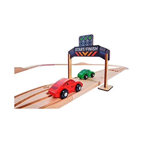 Eichhorn 109475850 - Schienenbahn Set Porsche Racing, 31-tlg., inkl. Zubehör, Streckenlänge: 350cm, FSC 100… – Bild 7