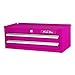 The Original Pink Box PB2602IC 26-Inch 2-Drawer 18G Steel Intermediate Tool Chest, Pink