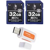 Spartan 32GB Class 10 SD Card (3 Items) | (2 Pack)