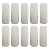 (10 Pack) HappyEndingsTM Newborn 4 Layer Hemp/Organic Cotton Inserts for Diapers