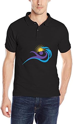 Mondey Brazil Meeting Swimming Competitive Black Hot Sale Men Polo T-shirt