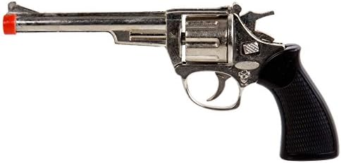 ibobby Cowboy Die Cast 8-Shot .38 Cap Gun, Black, 9.5 Inches