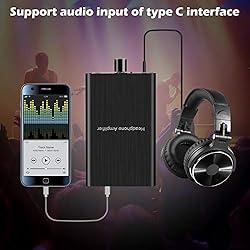 Headphone Amplifier with Bass Boost, Support 3.5mm
