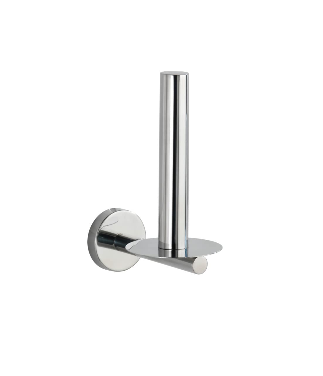 Wenko Soporte para rollos Papel higiénico de reserva Bosio Shine, Stainless Steel Glossy