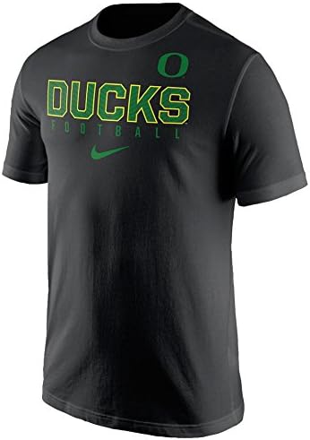 Nike Men's Oregon Ducks Football Practice T-Shirt Small Black Green
