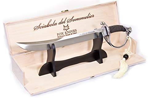 Fox Knives Maniago, Italy FX-2006 Sommelier Saber Champagne Sabre, Nickel