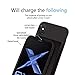 Axe Mobile - iPhone Qi Wireless Battery Charging Case, 2600/3800/4000 mAh for iPhone 6/7/8/X and 6/7/8 Plus, Portable Wireless Charging Case Extended Battery Pack (iPhone 6 Plus/ 6s Plus (3800 mAh))