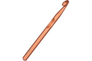 Large Size Crochet Hook 10mm Crochet Hook Long Crochet Needle QLRFFLJOY Metal Crochet Hooks DIY Yarn Weaving Tools for Knitting Blankets, Carpets and Shawl (10.0 mm)