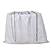 2 Piece Non-Woven Breathable Dust-Proof Drawstring Storage Pouch (Gray)