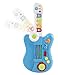 Toy Guitar Battery 3-in-1 Electric Kids Guitar Toy with Violin Stick and Piano Keyboard Transformation w/ Lights, For Kids Boys Girls Children Educational Musical Set (Blue)