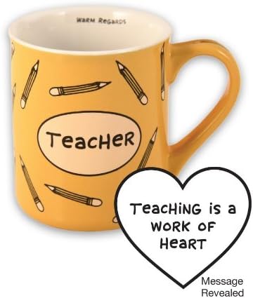 Teacher MugTeaching is a Work of Heart Warmers Mug stonewear