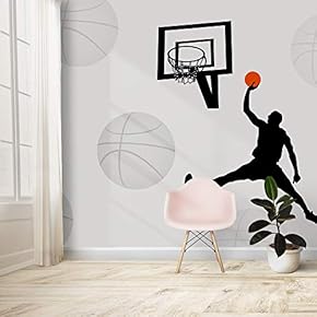 Wall Mural Play Basketball Outside Removable Self-Adhesive Large Wallpaper - 66x96 inches