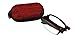 SOOLALA 2sets Mini TR90 Folding Reading Glasses with Clip Holder Zipper Case 7 Strengths, 2.0D