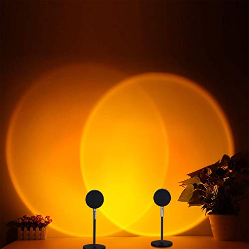 Sunset Lamp ,Sunset Projection Lamp,180 Degree Rotation USB Sunset Night Light,Romantic Visual LED Light for Home Party Living Room Bedroom Decor