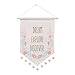 Carter's Woodland Meadow Dream, Explore, Discover Floral Hanging Wall Banner Decor, Pink/Aqua/White