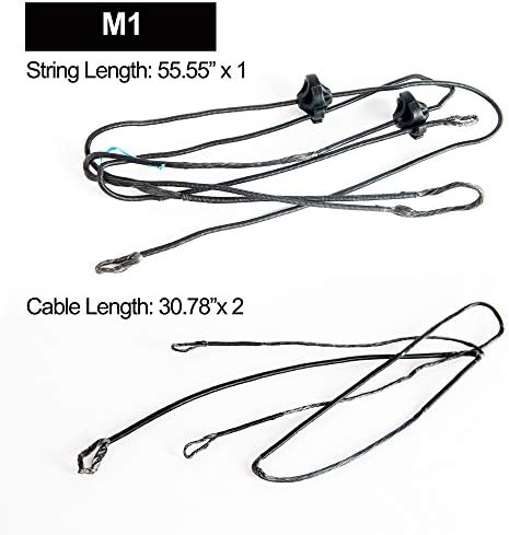 Compound Bow TOPOINT Archery 1xstring and 2xCables Set Made by BCY-X Material … (1 Set String and Cables M1 Only)